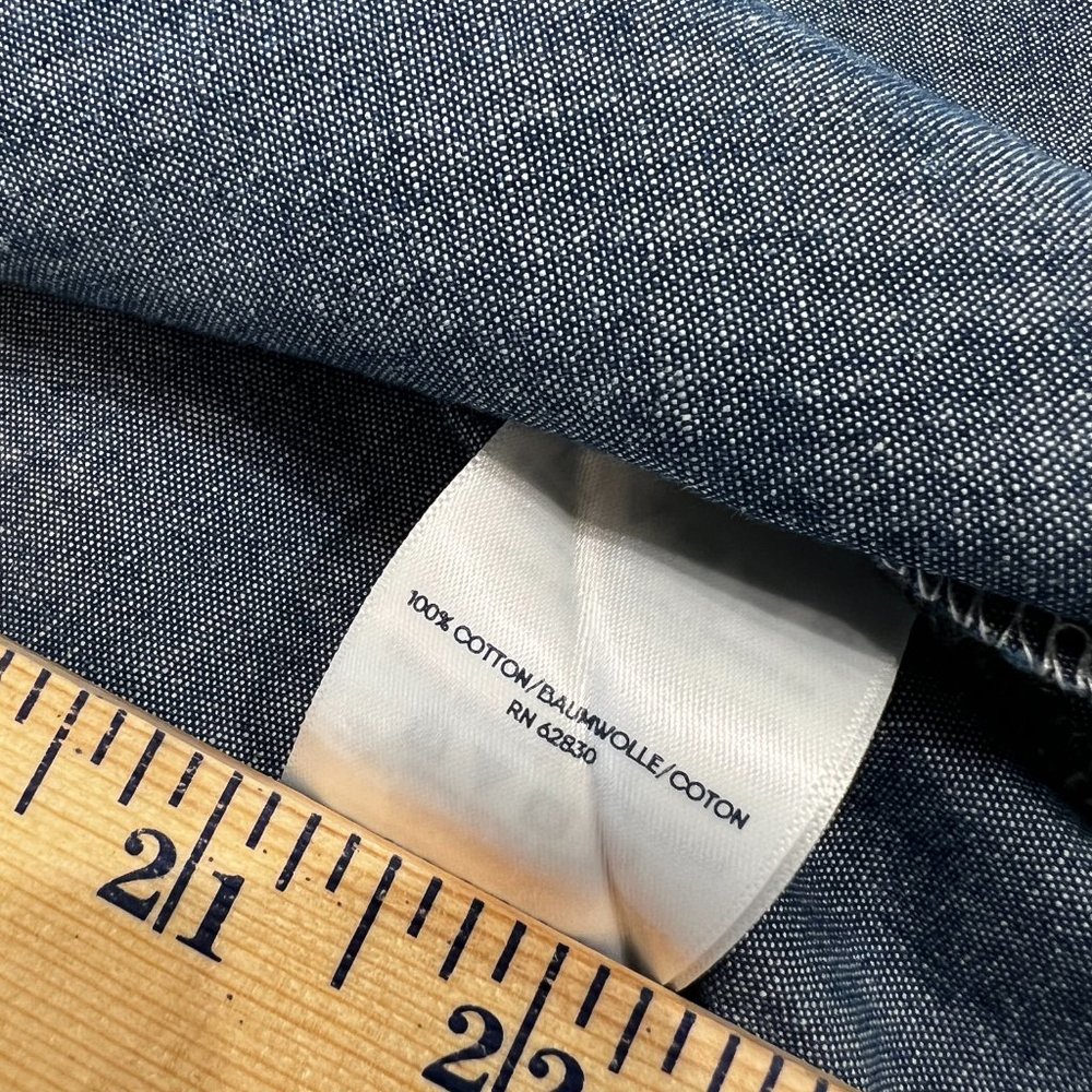 Lands End Petite chambray tunic - Picture 2 of 8